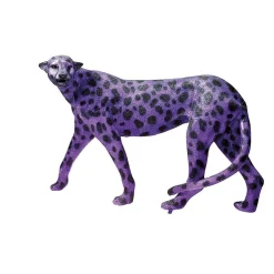 DecoWoerner Lila Gepard 110 Cm Lang Mit Schwarzen Flecken rosa