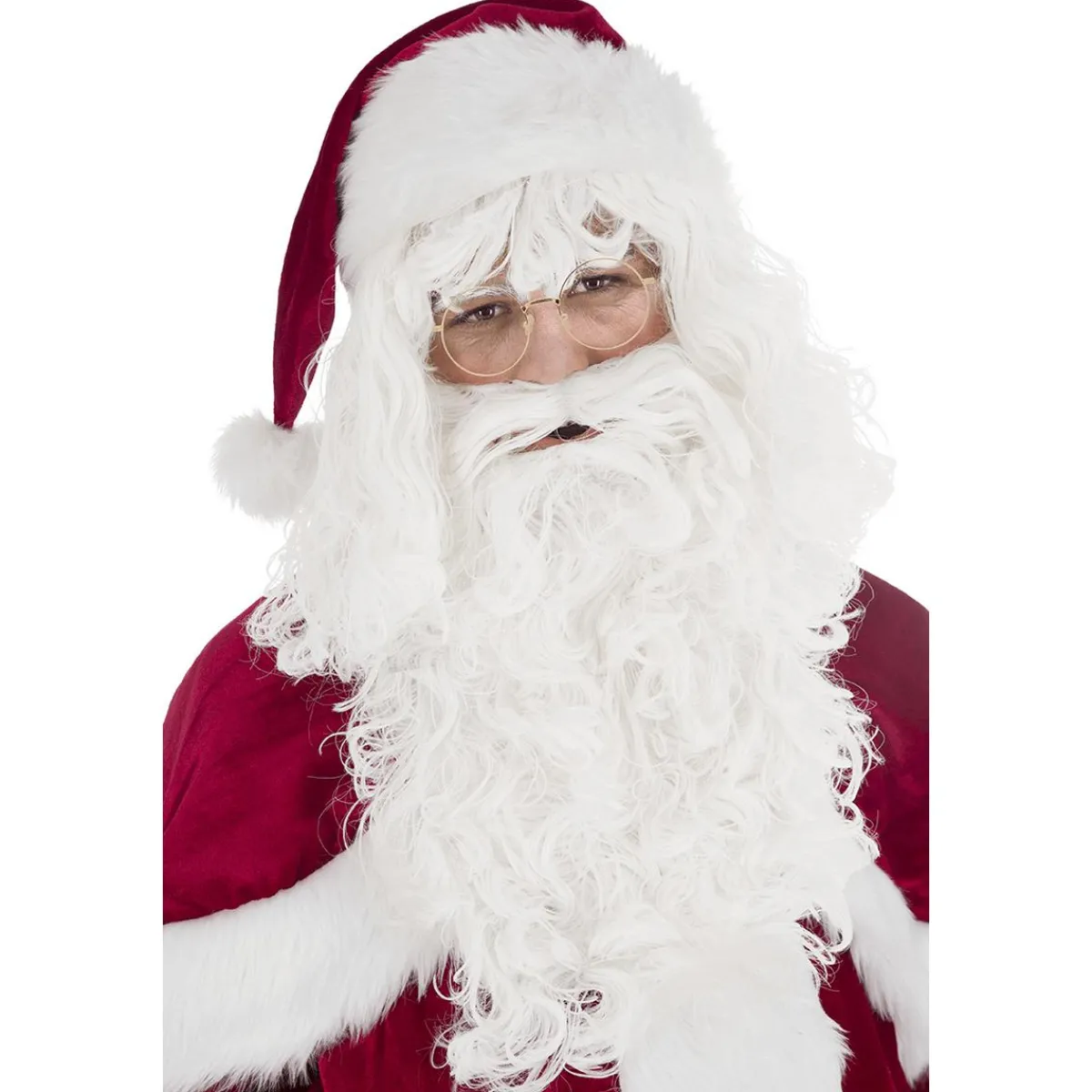Best DecoWoerner Lockige Weihnachtsmann Perücke Und Bart weiß