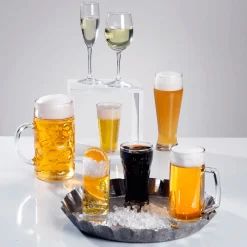 Online DecoWoerner Maßkrug 1 Liter Lebensmittel-Attrappe 20 Cm gelb