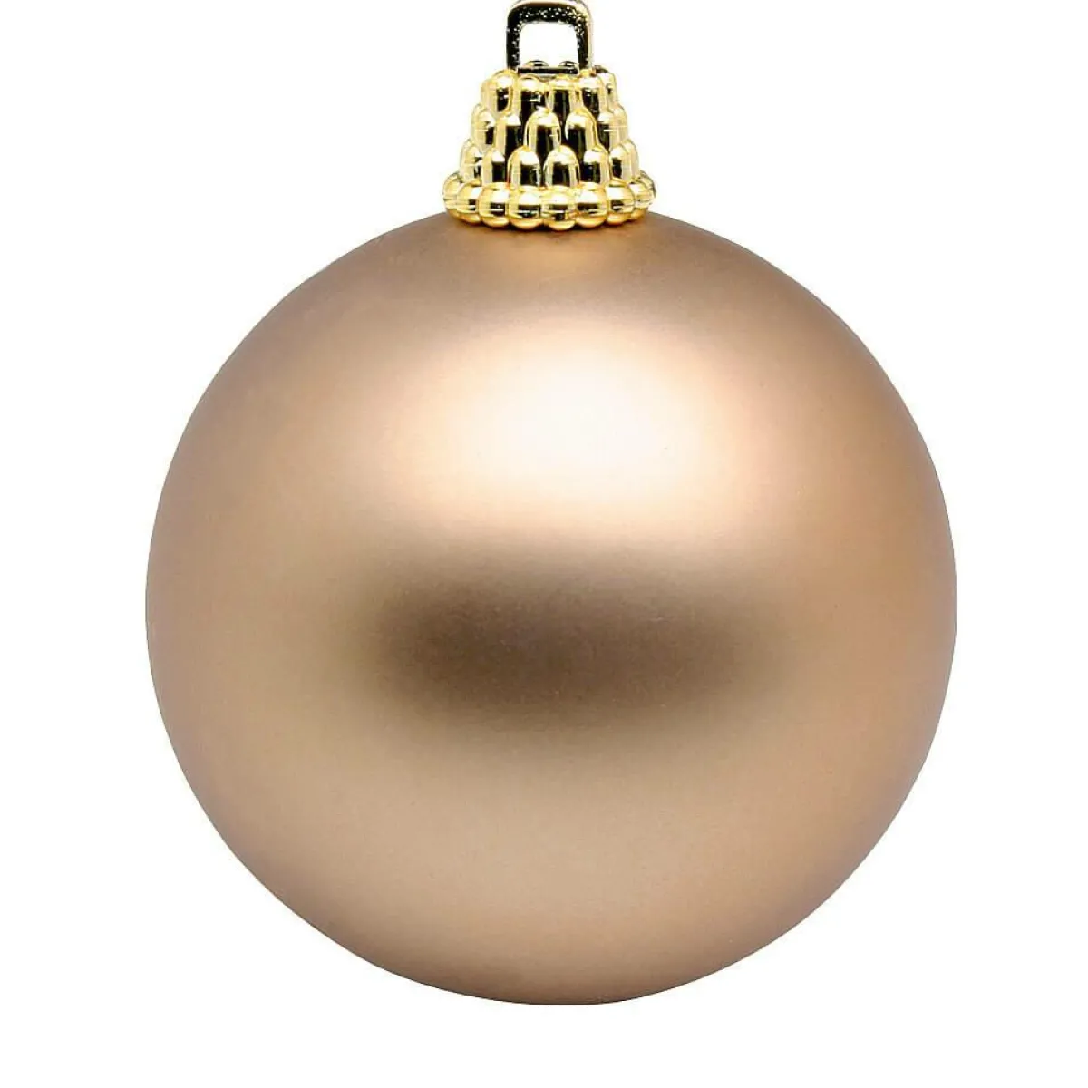 Outlet DecoWoerner Matte, Bronze Weihnachtskugeln Aus Plastik, 6 Cm Ø – 24 Stück braun