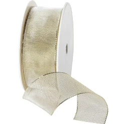 Online DecoWoerner Metallic-Netzband, 40 Mm Breit 25 M gold