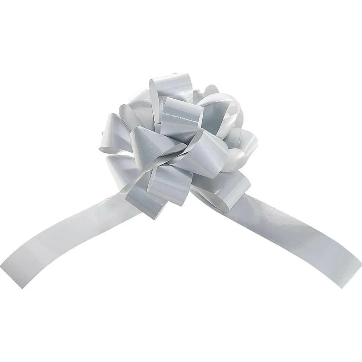Online DecoWoerner Metallic-Ziehschleifen, 10 Cm Ø, , 50 Stück weiß