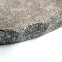 Discount DecoWoerner Metall-Kronkorkentablett, 30 Cm Ø, 4 Cm Hoch silber
