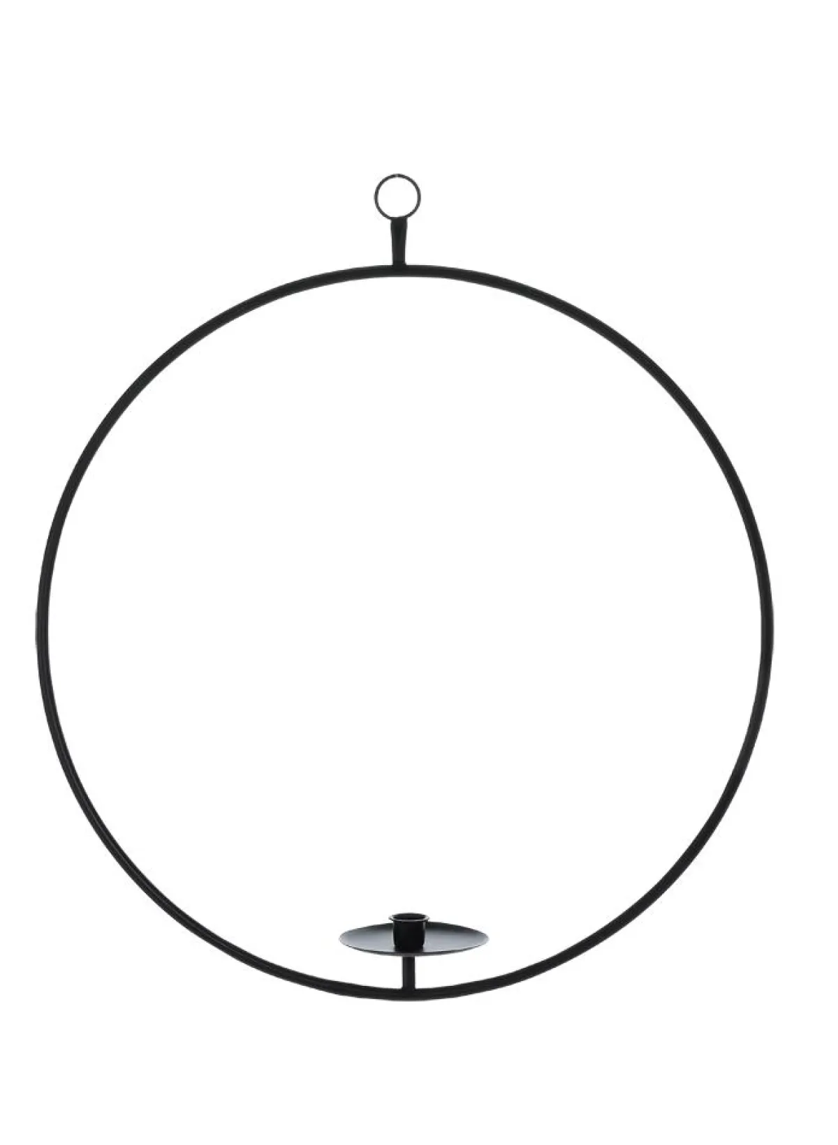 Sale DecoWoerner Metallring Mit Kerzenhalter, 52,5 Cm Ø schwarz