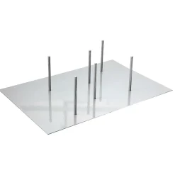 Outlet DecoWoerner Metallständer 30 Cm Hoch silber