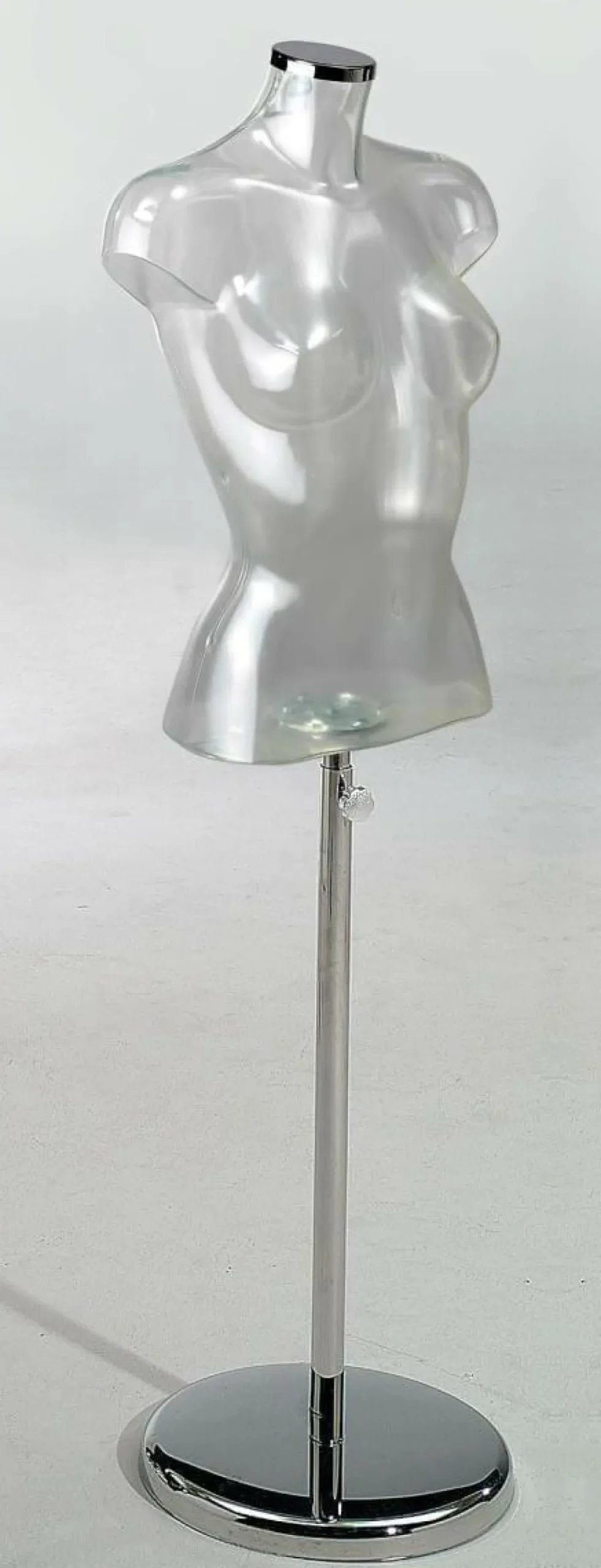 Sale DecoWoerner Metallständer Für Torso, Beinaufnahme, 62 - 90 Cm Höhenverstellbar silber