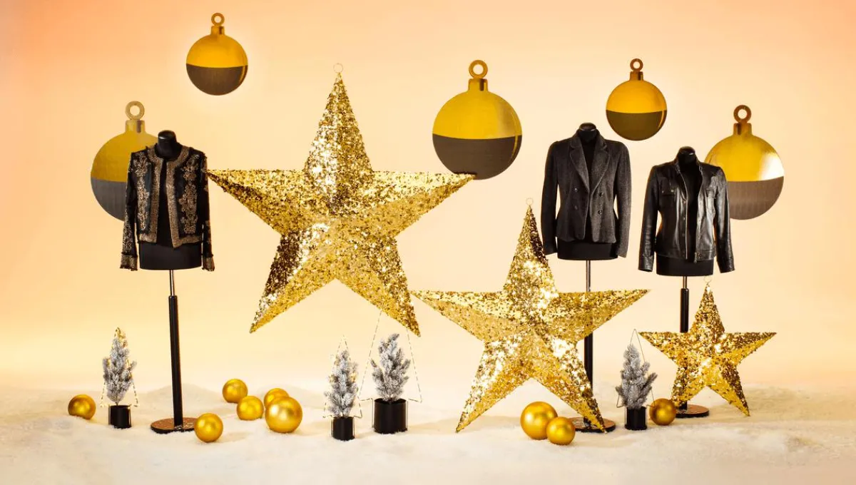 Sale DecoWoerner Metalltanne Mit Blumentopf 55 Cm schwarz