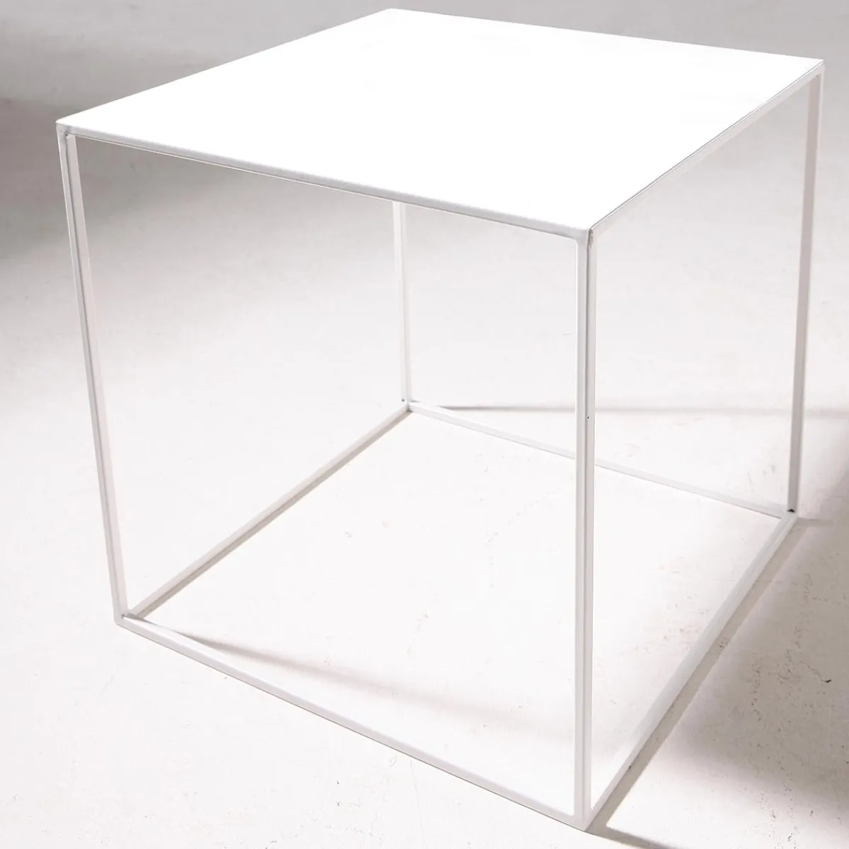 Discount DecoWoerner Metall-Tisch 45 X 45 Cm, weiß