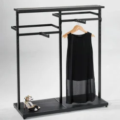 Clearance DecoWoerner Mittelraum-Kleiderständer NOVUS, 180 Cm schwarz