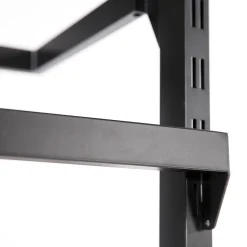 Clearance DecoWoerner Mittelraum-Kleiderständer NOVUS, 180 Cm schwarz