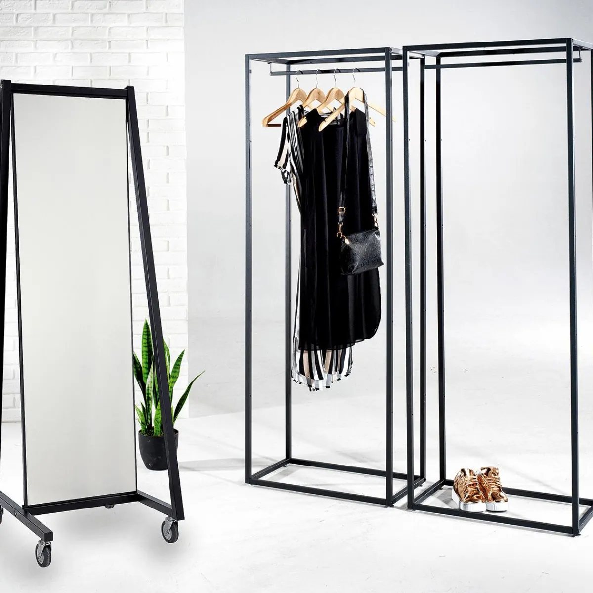 Online DecoWoerner Mittelraum-Kleiderständer VOGUE, 172 Cm schwarz