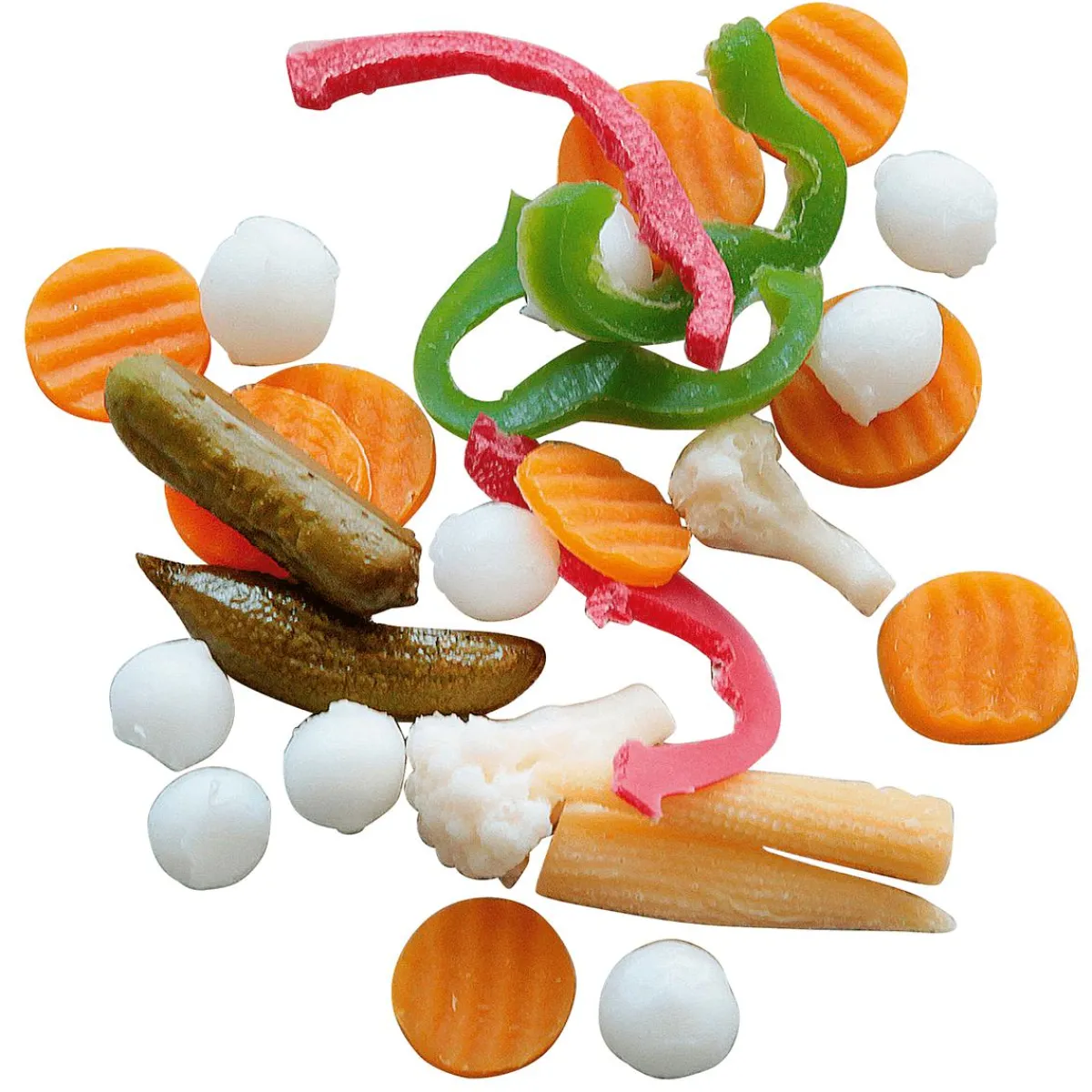 New DecoWoerner Mixed-Pickles Lebensmittel-Attrappe mehrfarbig