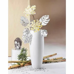 Hot DecoWoerner Monstera-Kunstblätter 70 Cm 3 Stück silber