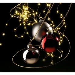 Outlet DecoWoerner Nahtlose Weihnachtskugeln Aus Kunststoff, Glänzend Ø 8 Cm braun