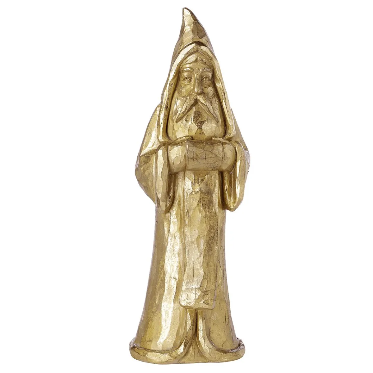 Discount DecoWoerner Nikolaus In Geschnitzter Holzoptik 60 Cm gold