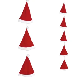 Online DecoWoerner Nikolausmützen Kette 250 Cm mehrfarbig