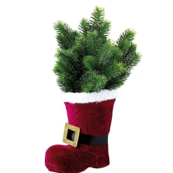 New DecoWoerner Nikolaus-Stiefel 25 Cm Hoch rot