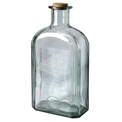 Online DecoWoerner Nostalgische XXL Deko-Glasflasche 4,6 L, 39 Cm blau
