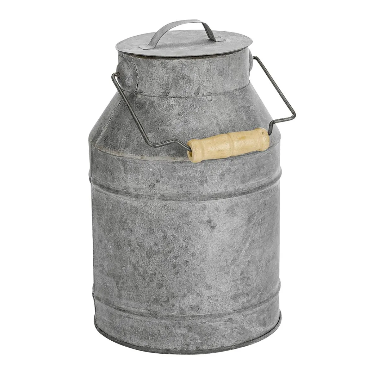 Discount DecoWoerner Nostalgische Zink-Milchkanne 9 X 22 Cm silber