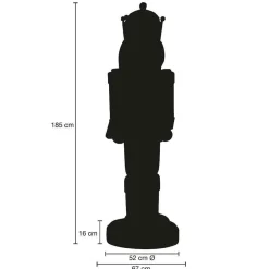 Clearance DecoWoerner Nussknacker König 185 Cm mehrfarbig