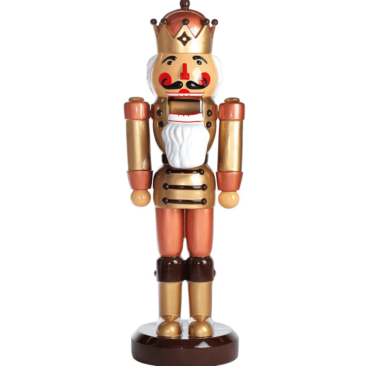 Outlet DecoWoerner Nussknacker König -braun 185 Cm gold