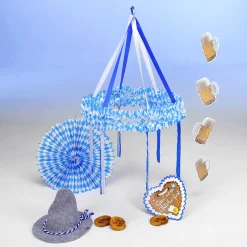 Outlet DecoWoerner Oktoberfestdeko Sparpaket 6-teilig blau