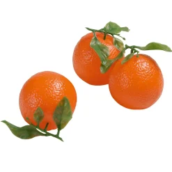 New DecoWoerner n Lebensmittel-Attrappe, Pack à 3 Stück orange