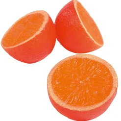 Outlet DecoWoerner nhälften Lebensmittel-Attrappe orange