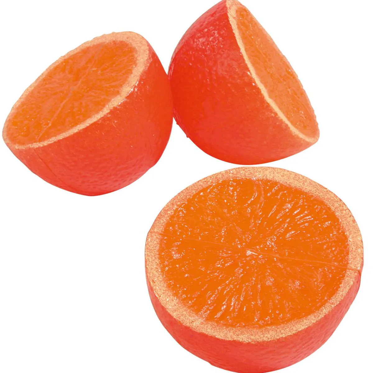 Outlet DecoWoerner nhälften Lebensmittel-Attrappe orange