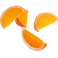 Sale DecoWoerner nviertel Lebensmittel-Attrappe, Pack à 4 Stück orange