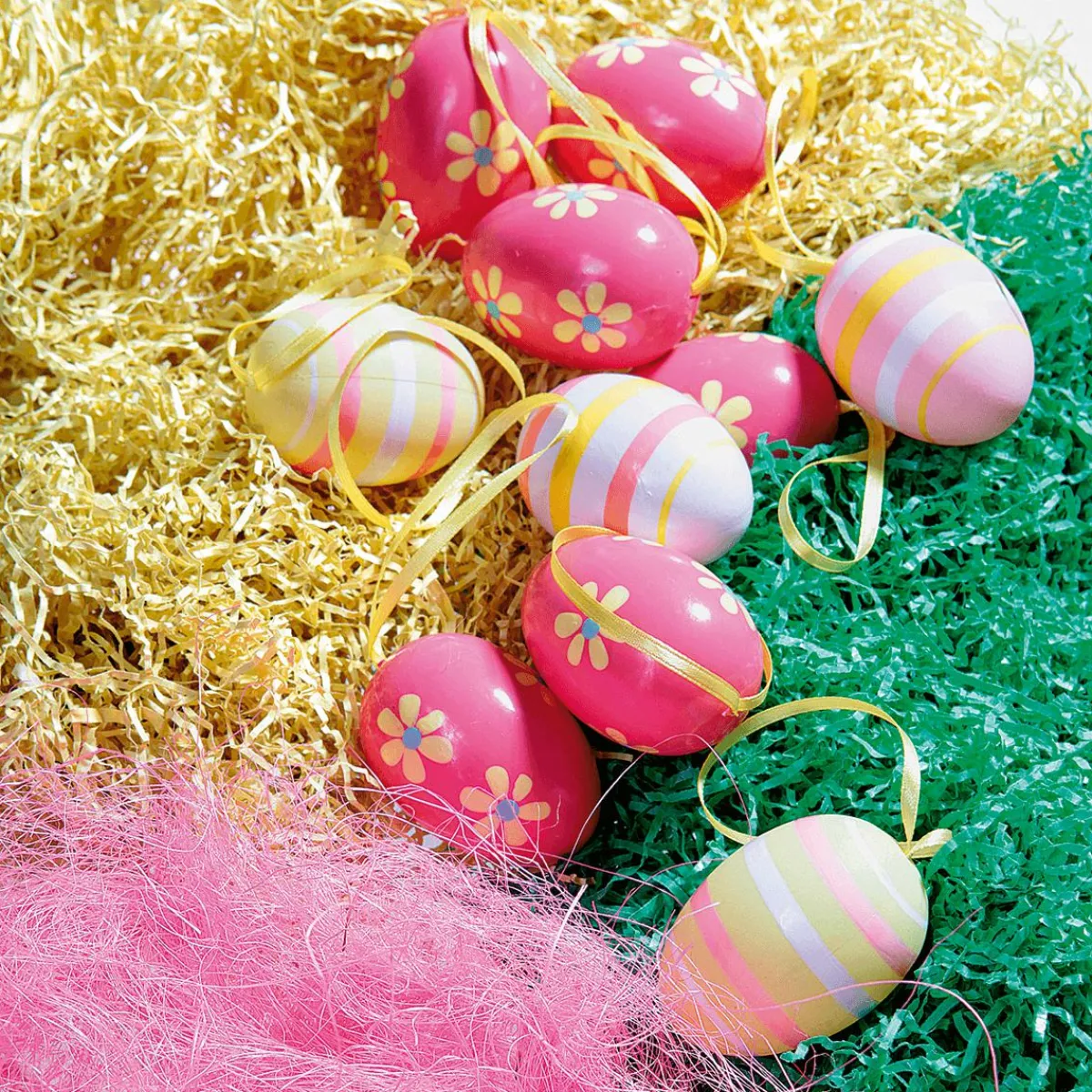 New DecoWoerner Ostergras, 50 G grün