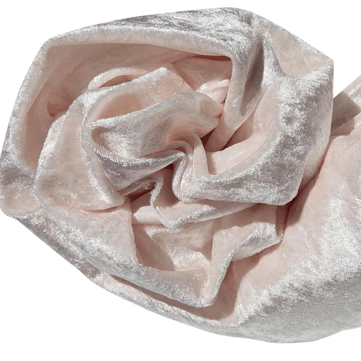 Discount DecoWoerner Pannesamt 150 Cm Breit, Elfenbein weiß