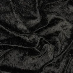 Clearance DecoWoerner Pannesamt 150 Cm Breit, schwarz