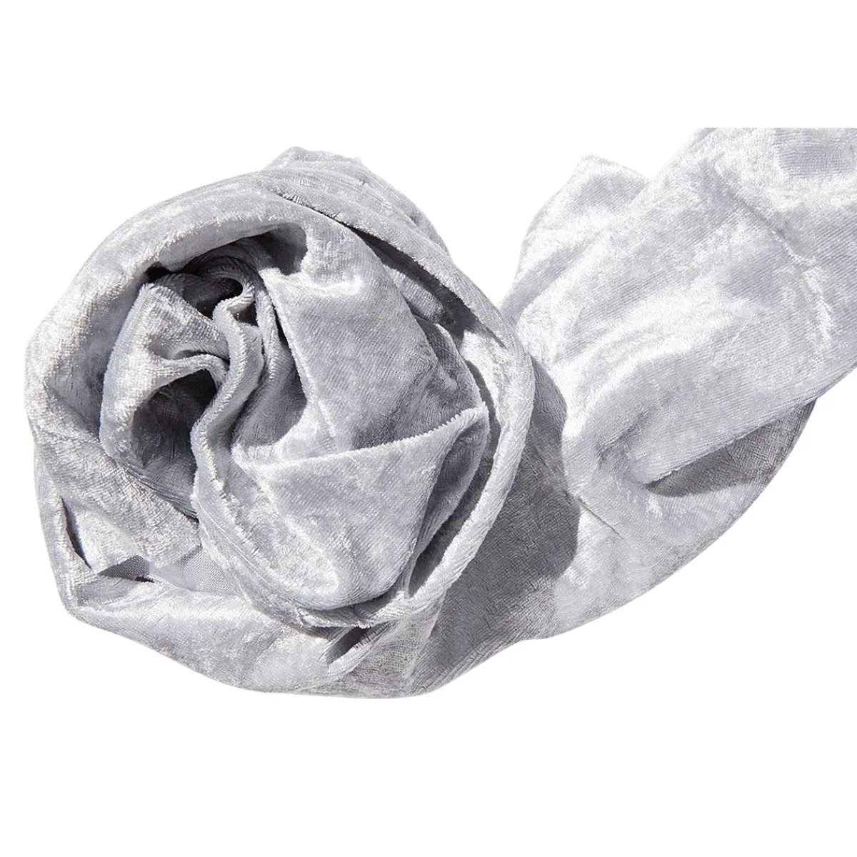 Sale DecoWoerner Pannesamt 150 Cm Breit, silber