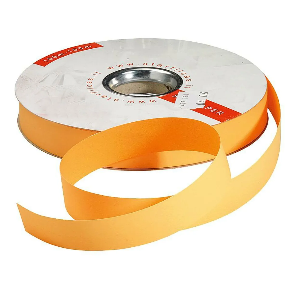 Discount DecoWoerner Paperband "Bicolor", 19 Mm, 100 M, orange