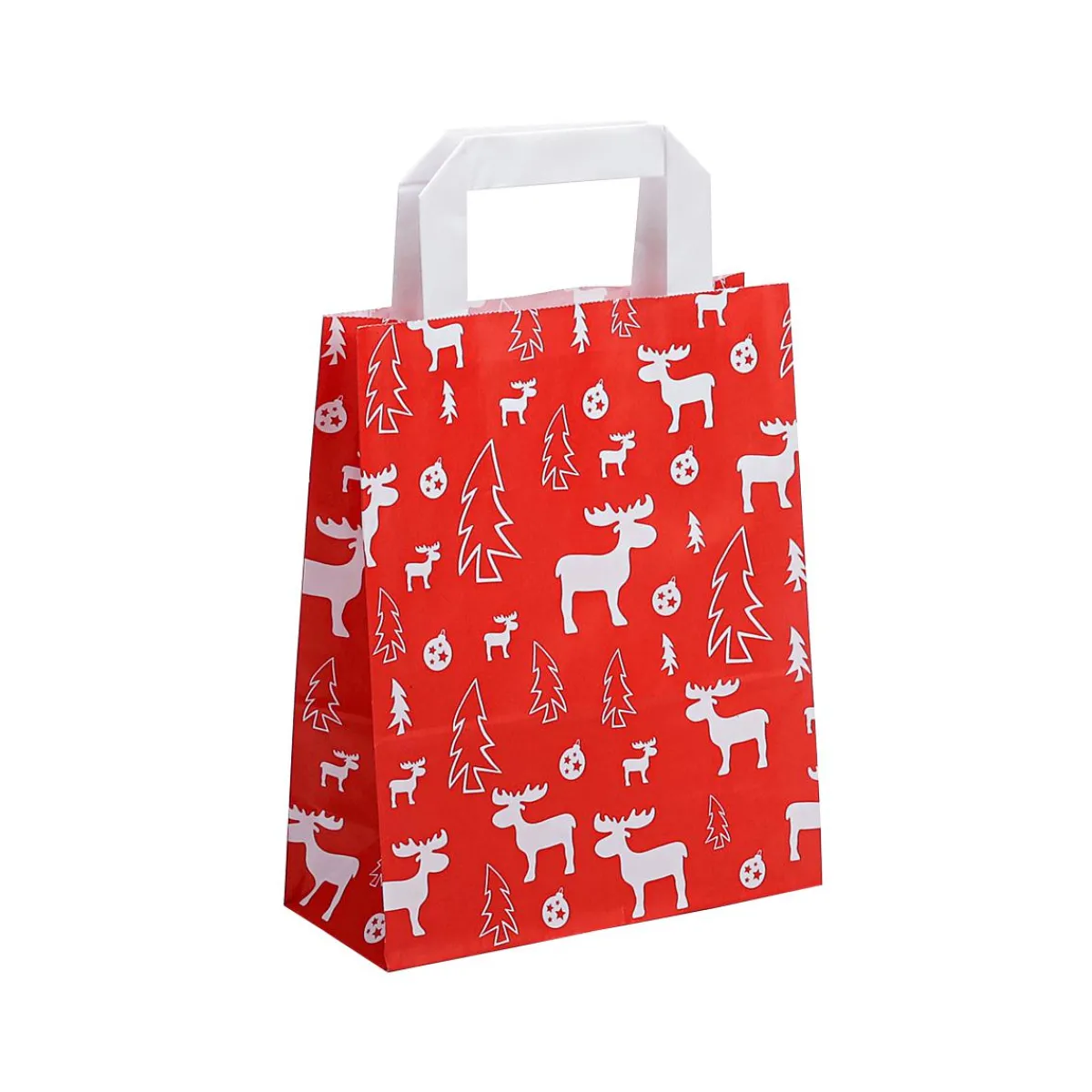 Best DecoWoerner Papiertasche "Elch" rot