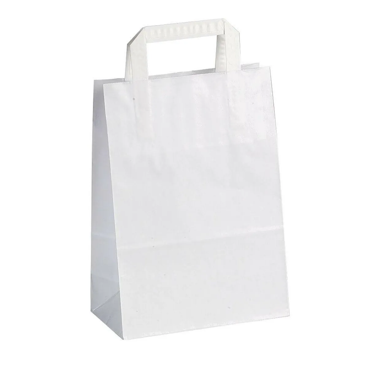 Outlet DecoWoerner Papiertragetasche, , 20 X 28 + 10 Cm 250 Stück weiß