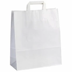 Outlet DecoWoerner Papiertragetasche, , 32 X 44 + 17 Cm 250 Stück weiß