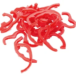 Discount DecoWoerner Paprika-Streifen Lebensmittel-Attrappe, 100 G rot