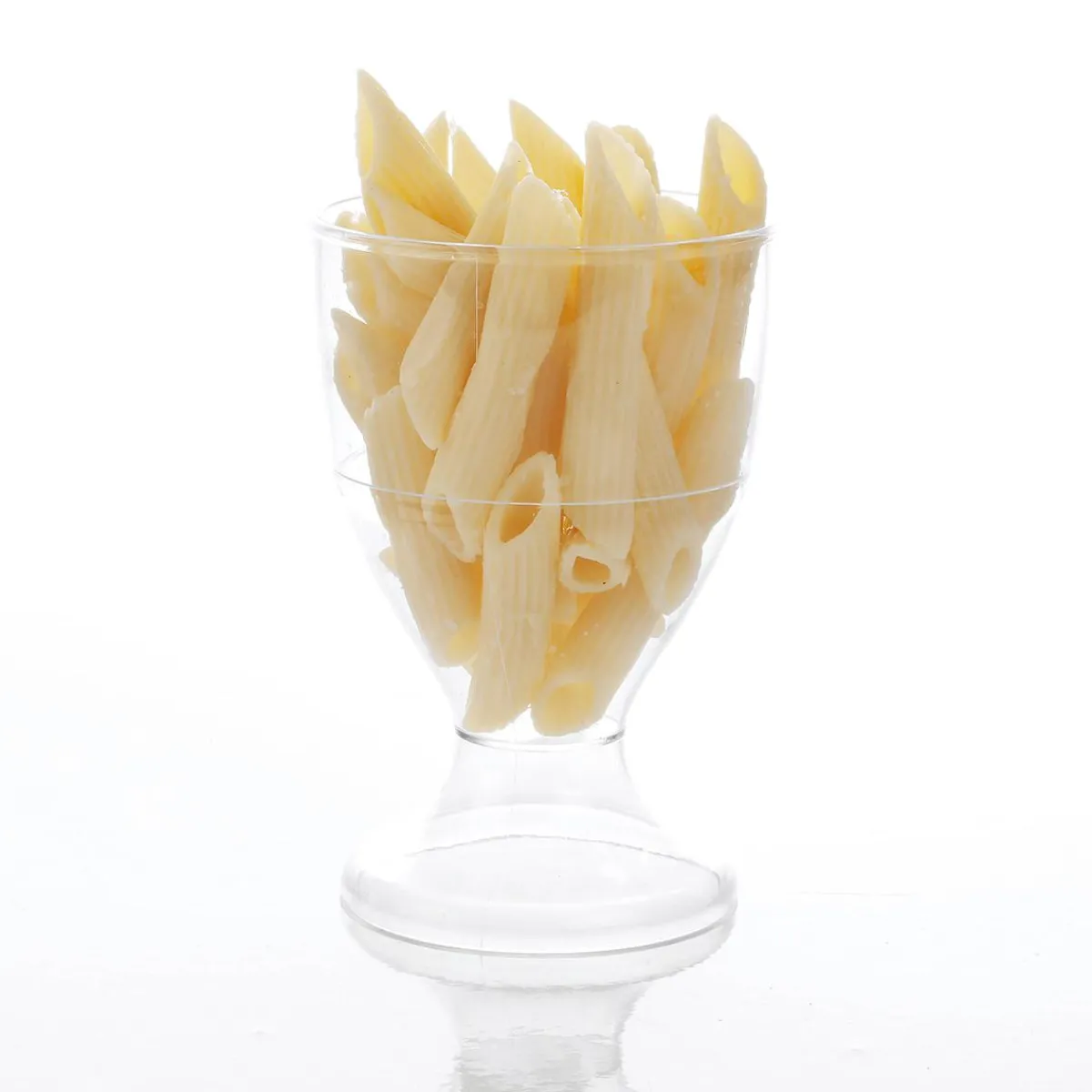 DecoWoerner Penne Nudeln-Lebensmittel-Attrappe 100 G gelb