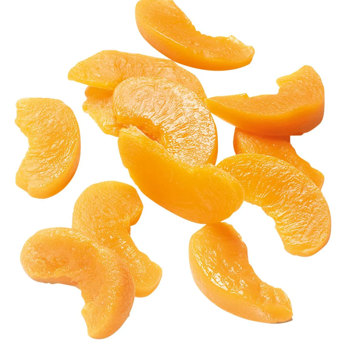 Sale DecoWoerner Pfirsich Scheiben Lebensmittel-Attrappe, 12 Stück orange