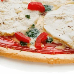 DecoWoerner Pizza Mozzarella Mit Pesto Lebensmittel-Attrappe 25 Cm Ø rot