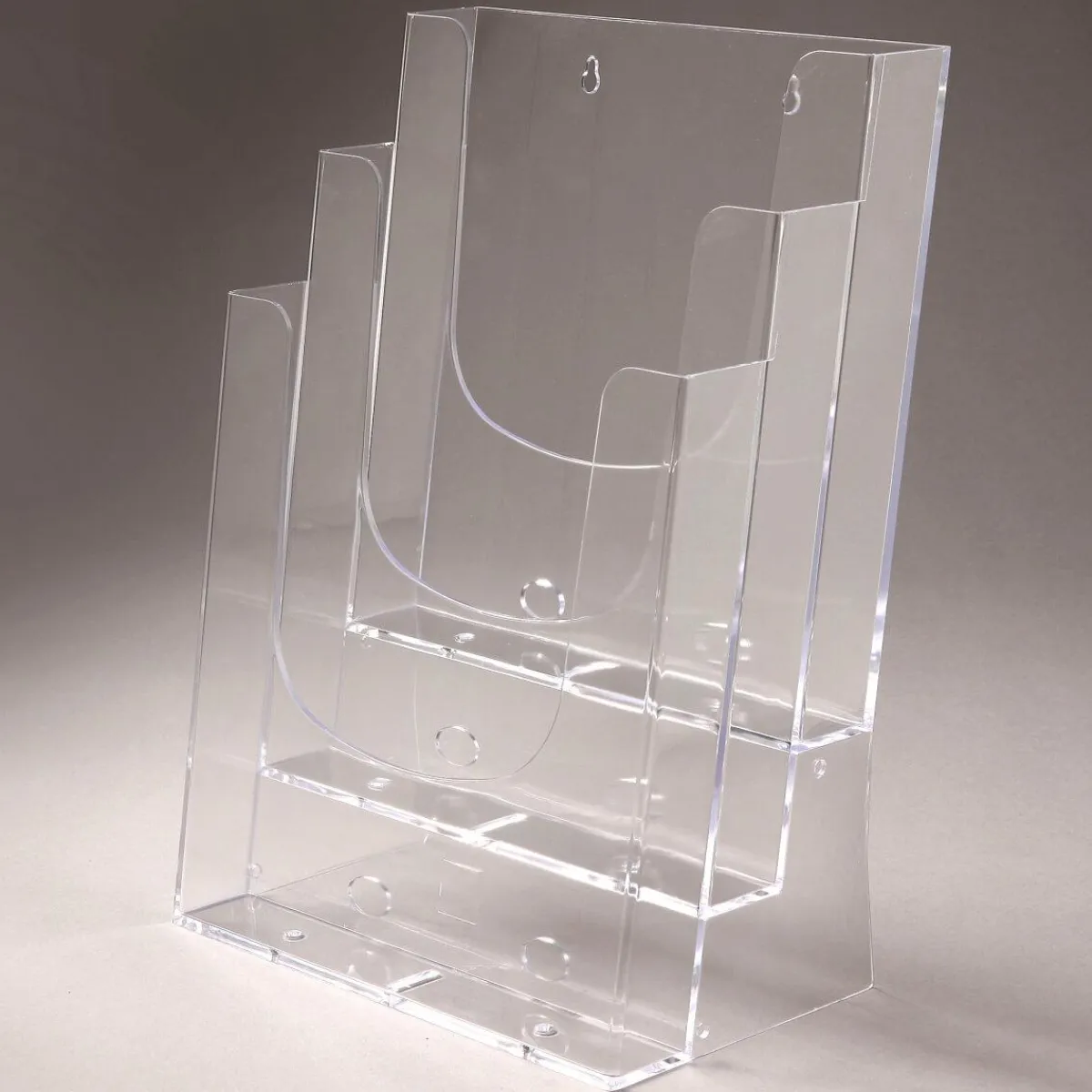 Clearance DecoWoerner Prospekthalter Vario 3 X DIN A4 transparent