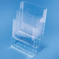 DecoWoerner Prospektständer Multi 3 X DIN A4 transparent