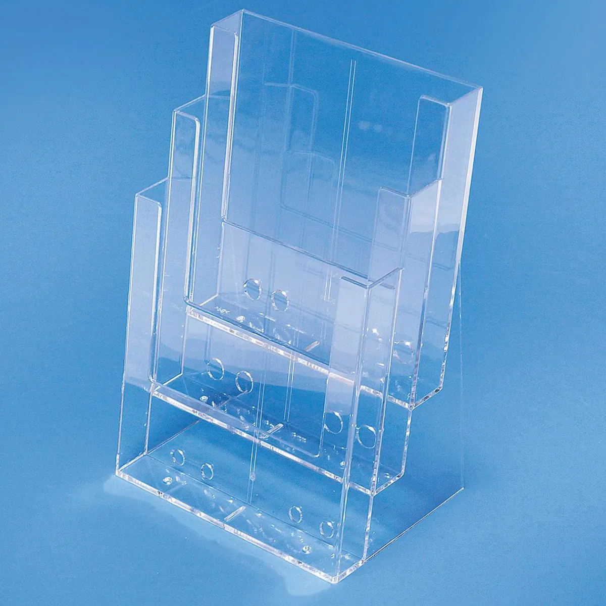 DecoWoerner Prospektständer Multi 3 X DIN A4 transparent