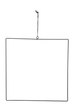 New DecoWoerner Rahmen-Set, 3 Stück 40 X 40 Cm schwarz