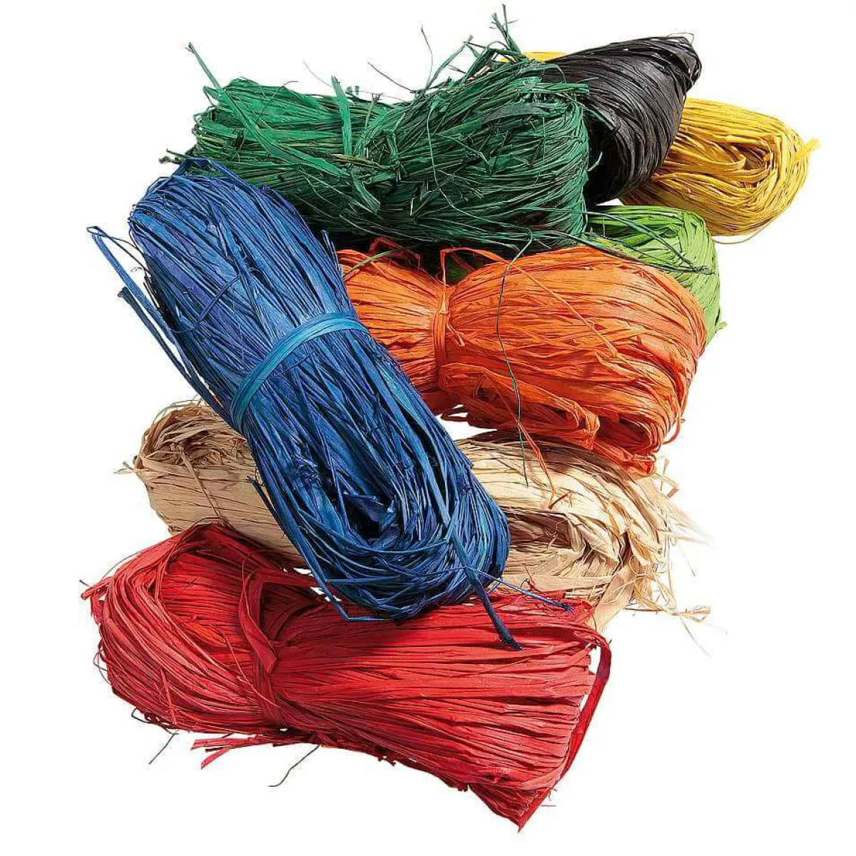 Clearance DecoWoerner Raphia-Bast, 50 G, rot