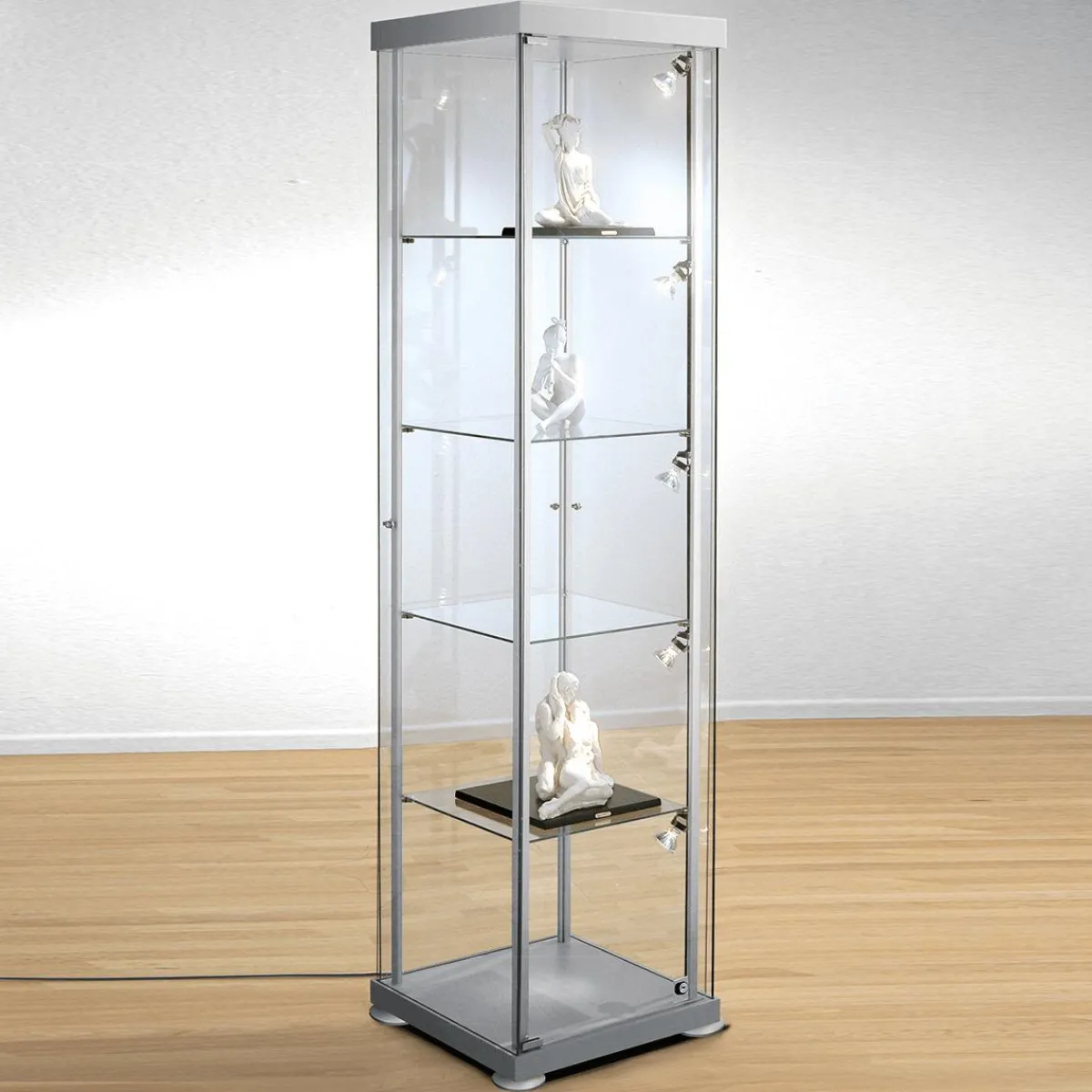 DecoWoerner Rechteck-Vitrine, 45 Cm Breit transparent
