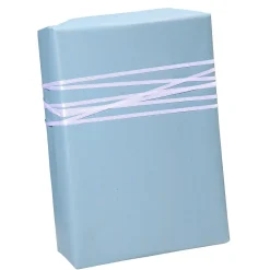 DecoWoerner Recyceltes, es Uni-Kraftpapier – 50 M Geschenkpapier-Rolle blau