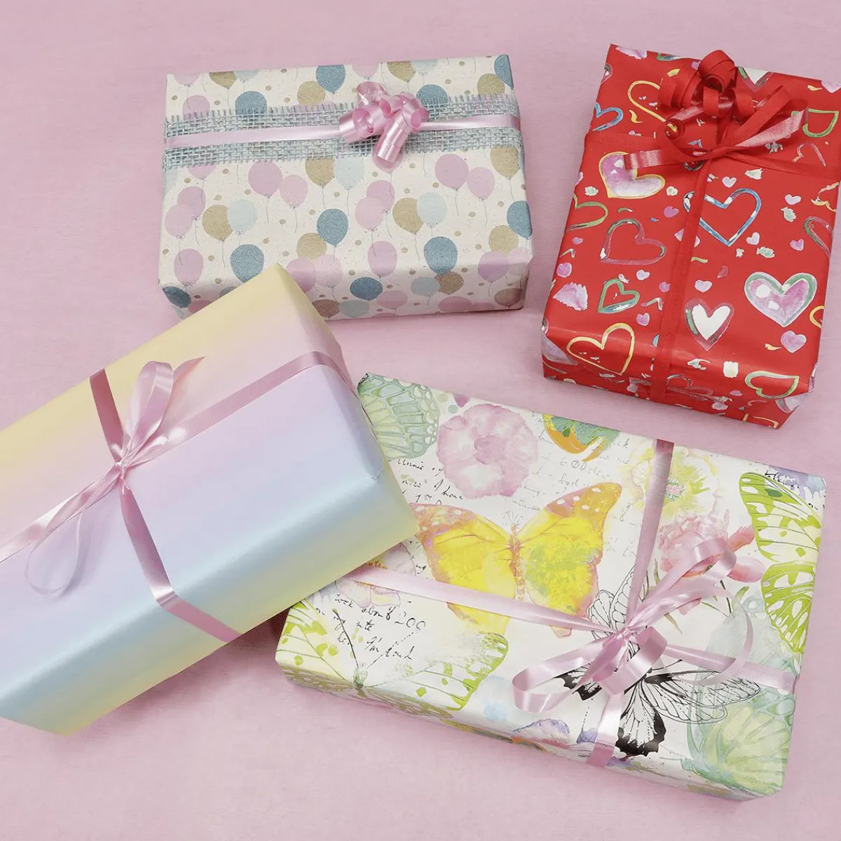 Online DecoWoerner Recyceltes Graspapier Mit Bunten Luftballons, 50 Cm, 50 M mehrfarbig
